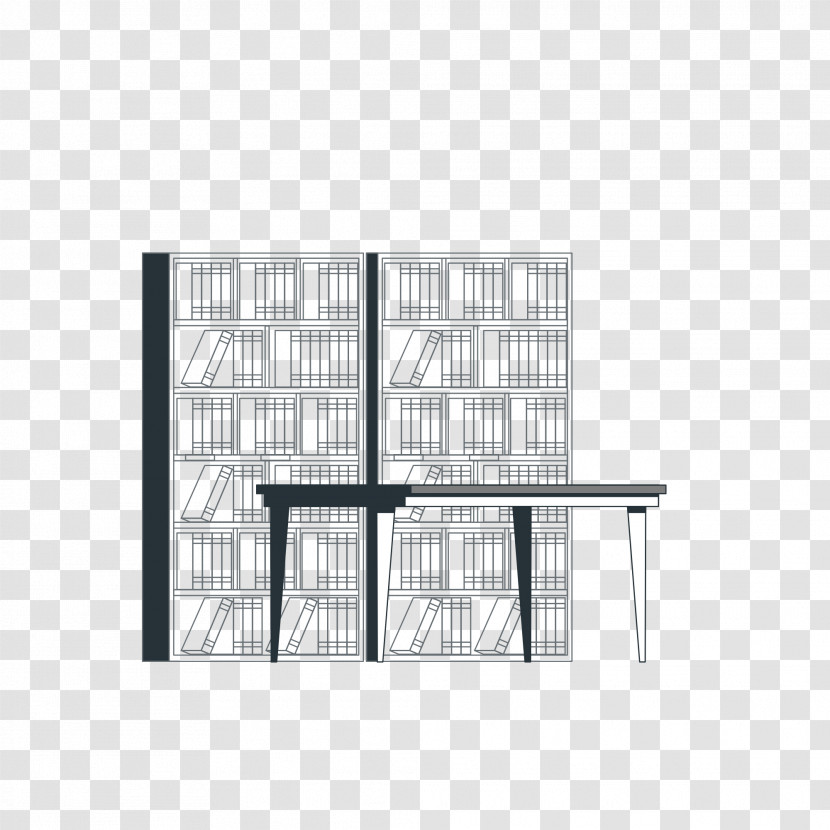 Table Architecture Shelf Façade Iron (m) Transparent PNG