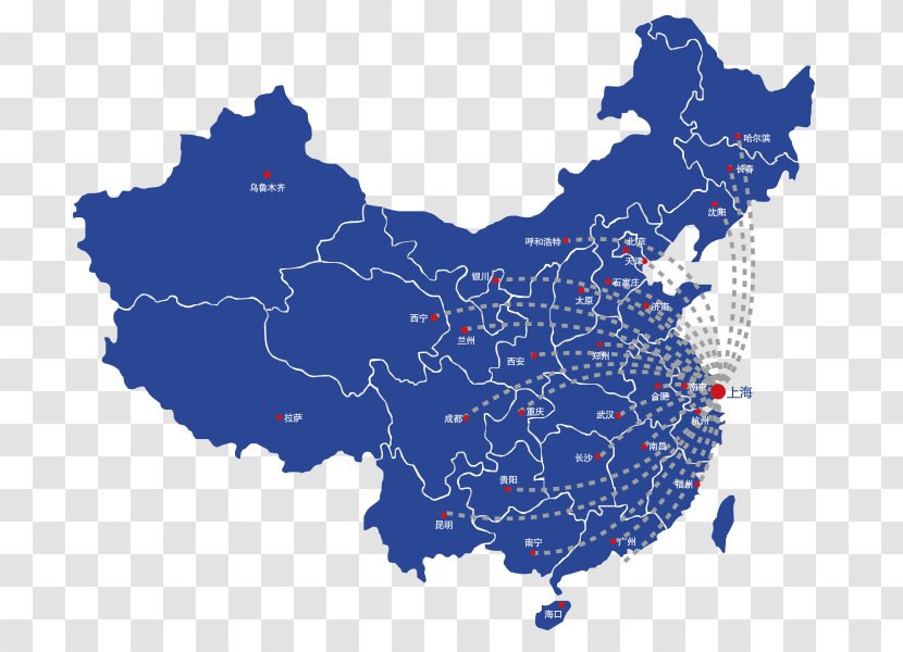 China Blank Map Transparent PNG