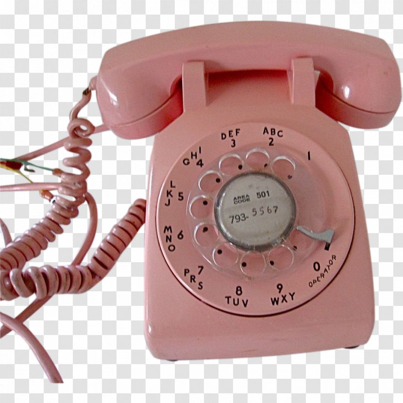 Ericofon Rotary Dial Bell Telephone Company System - Corded Phone Transparent PNG