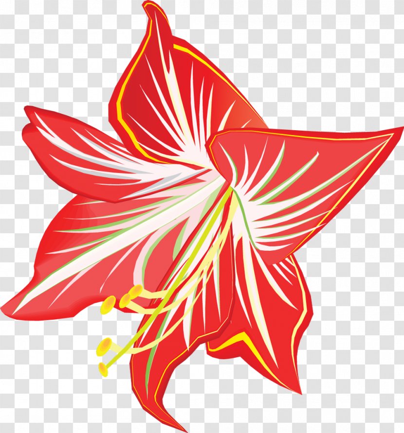 Clip Art Jersey Lily Symmetry Cut Flowers Belladonna - Artwork - Leaf Transparent PNG