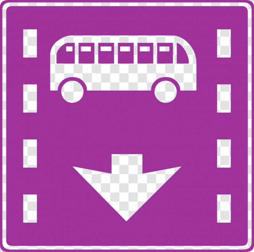 Traffic Sign Bus Lane 車両通行帯 Lane Road Transparent PNG