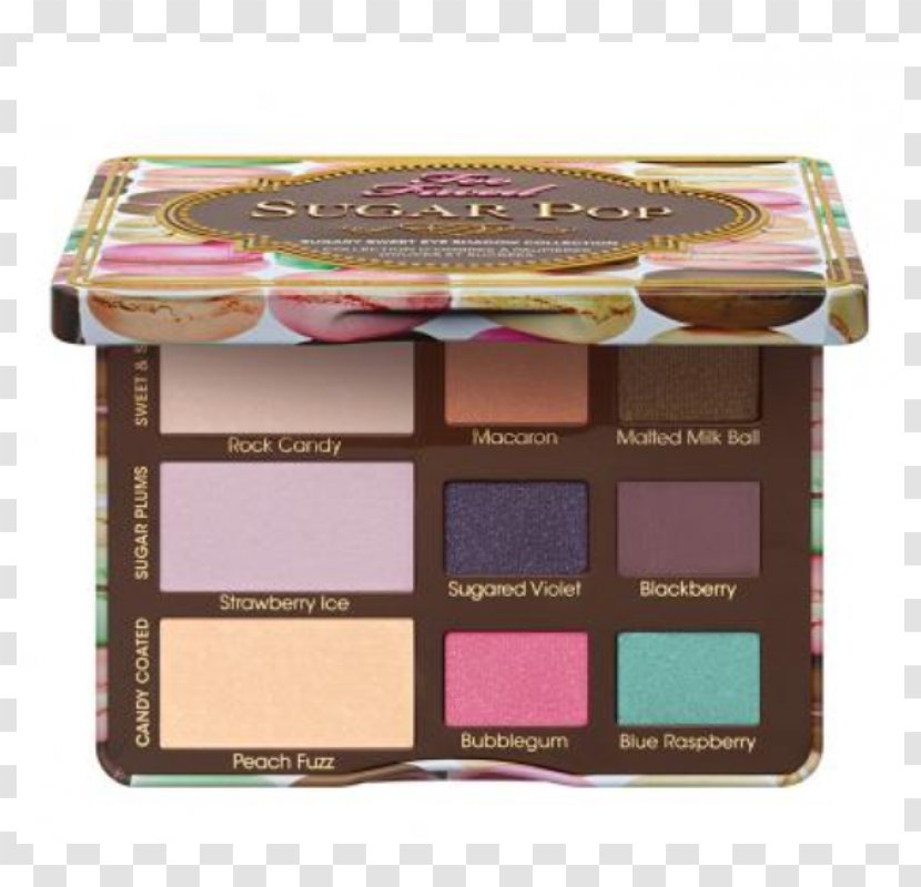 Eye Shadow Cosmetics Too Faced Sugar Pop Palette Sweet Peach Transparent PNG