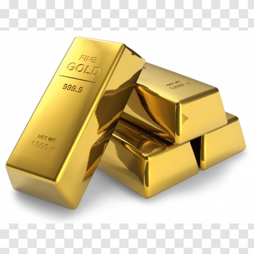Bullion Gold As An Investment Bar - Coin Stack Transparent PNG