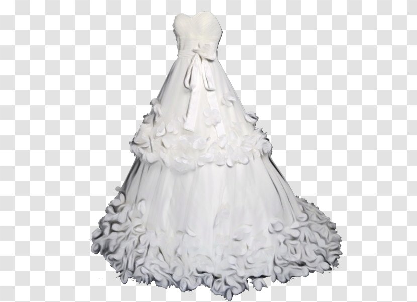 Wedding Dress Satin Shoulder Gown - Clothing Transparent PNG