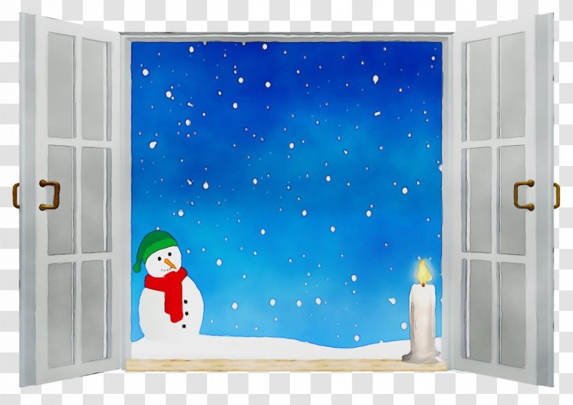 Snowman - Watercolor - Snow Rectangle Transparent PNG