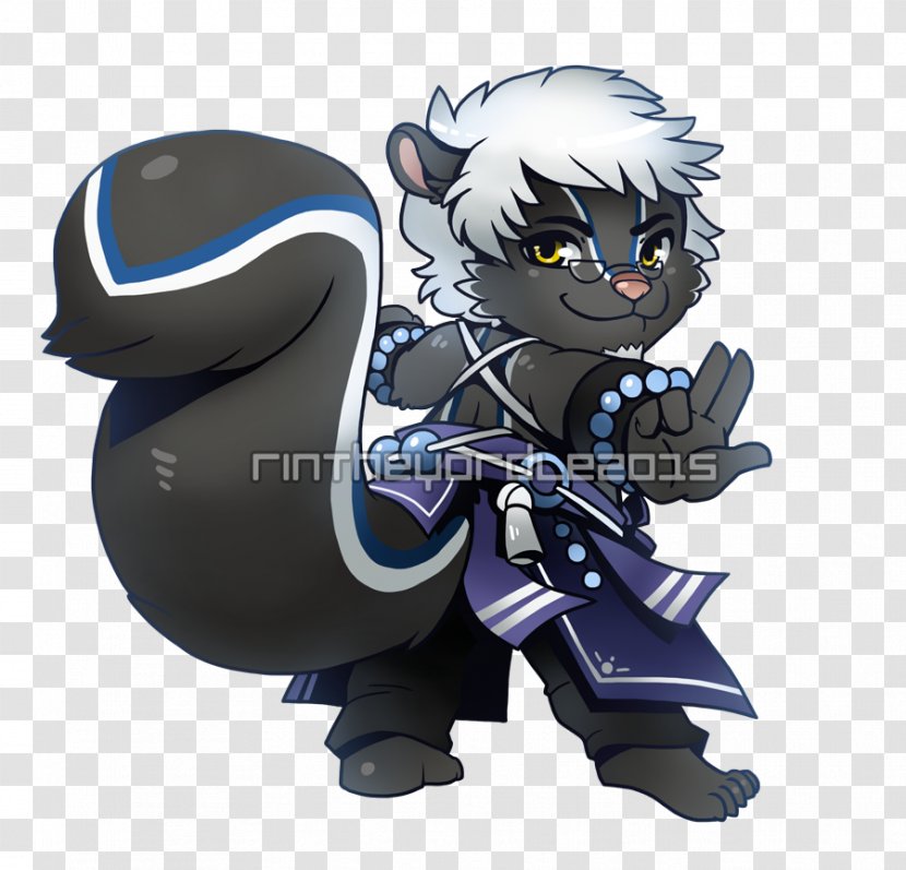 Mammal Character Fiction Animated Cartoon - Flower - Skunk Transparent PNG