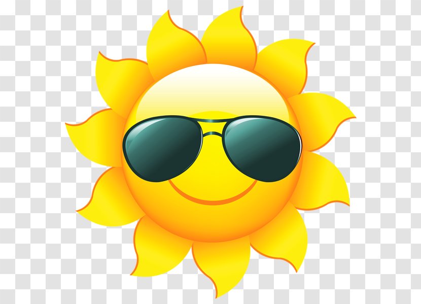 Free Content Clip Art - Photography - Sun With Sunglasses Transparent PNG