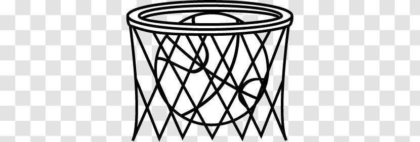 Basketball Backboard Black And White Clip Art - Basket - Cliparts Transparent PNG