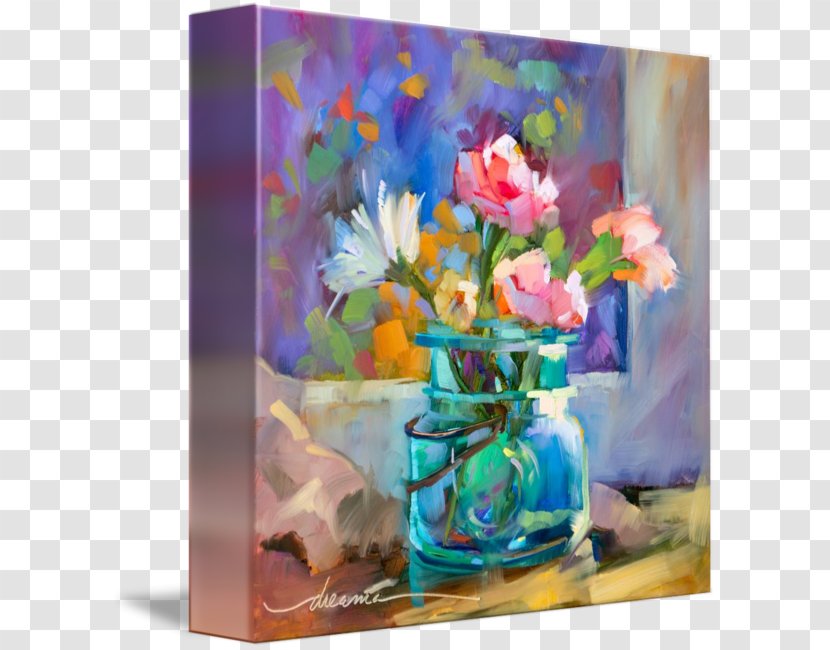 Floral Design Cut Flowers Still Life Vase Art - Modern Transparent PNG