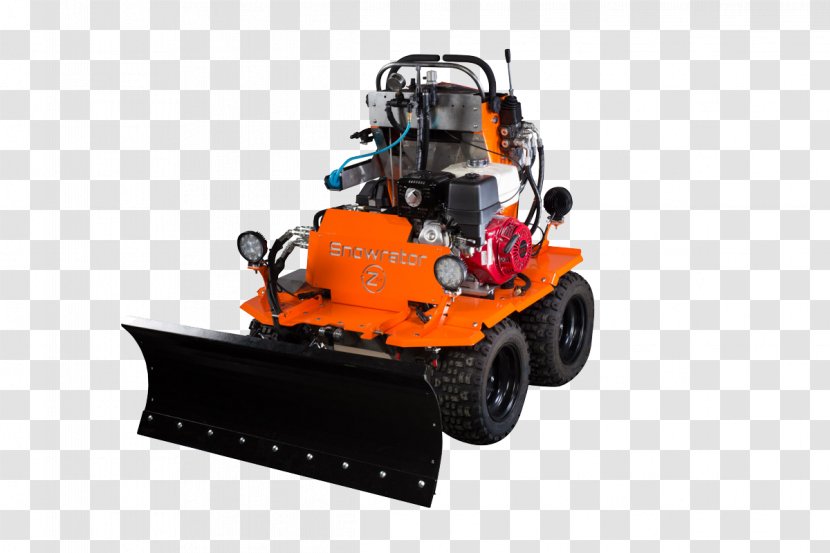 Plough Snowplow Sidewalk Sprayer Snow Removal - Automotive Exterior - Construction Machine Transparent PNG