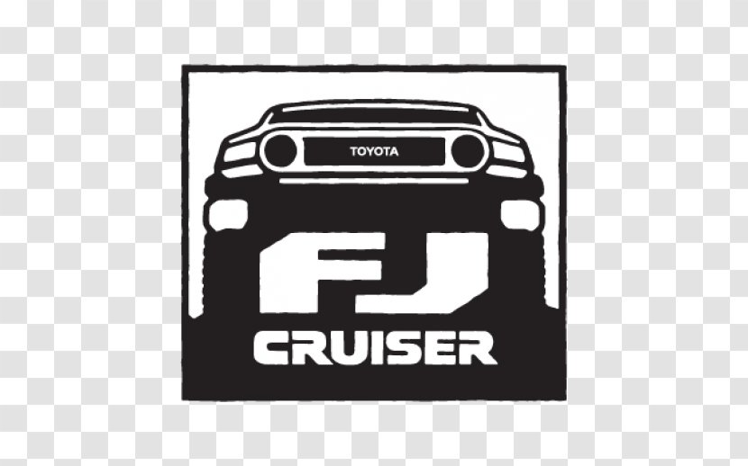 Toyota FJ Cruiser Tacoma Car Logo - Black And White - Gantry Vector Transparent PNG