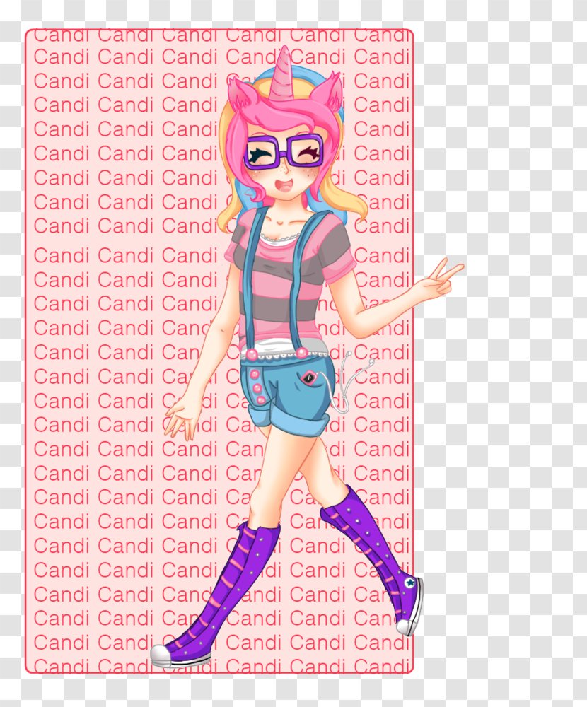 Pink M Character RTV Figurine Barbie - Fictional - Candi Transparent PNG