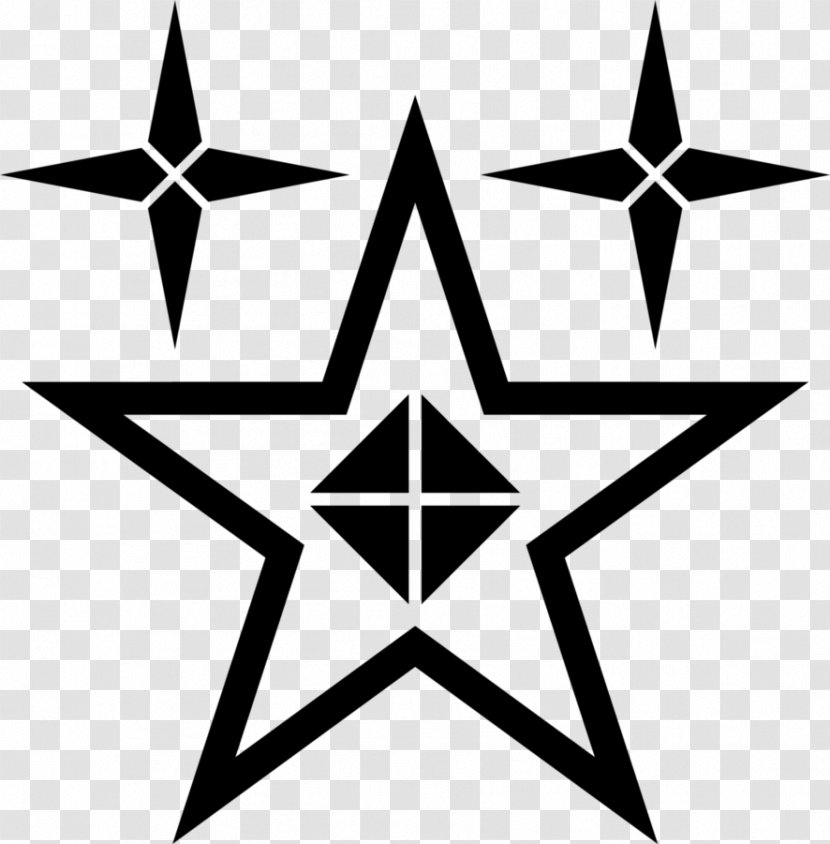 Black And White Clip Art - Area - Star Transparent PNG