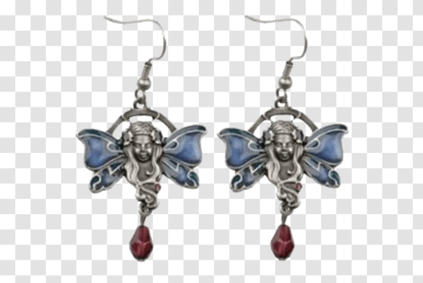 Earring Jewellery Necklace Charms & Pendants Fairy - Silhouette - Wing Earrings Transparent PNG