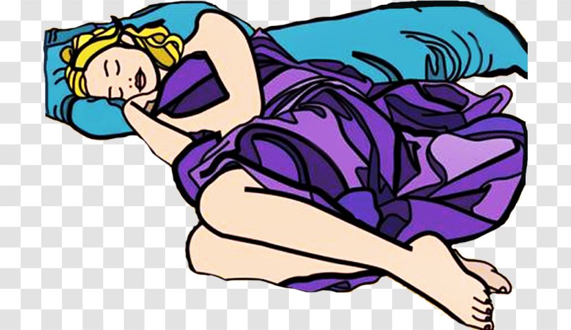Woman Clip Art - Watercolor - Modern Wearing A Dress To Sleep Transparent PNG