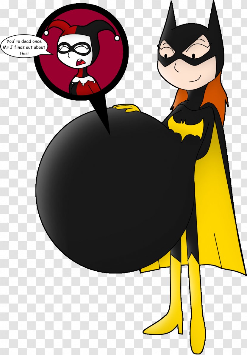 Batgirl Harley Quinn Robin Female Art - Heart Transparent PNG