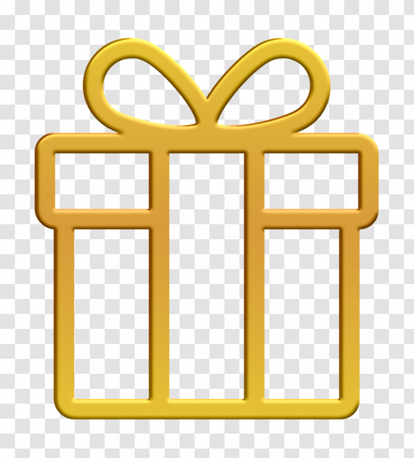 Shopping Line Icons Icon Gift Icon Transparent PNG