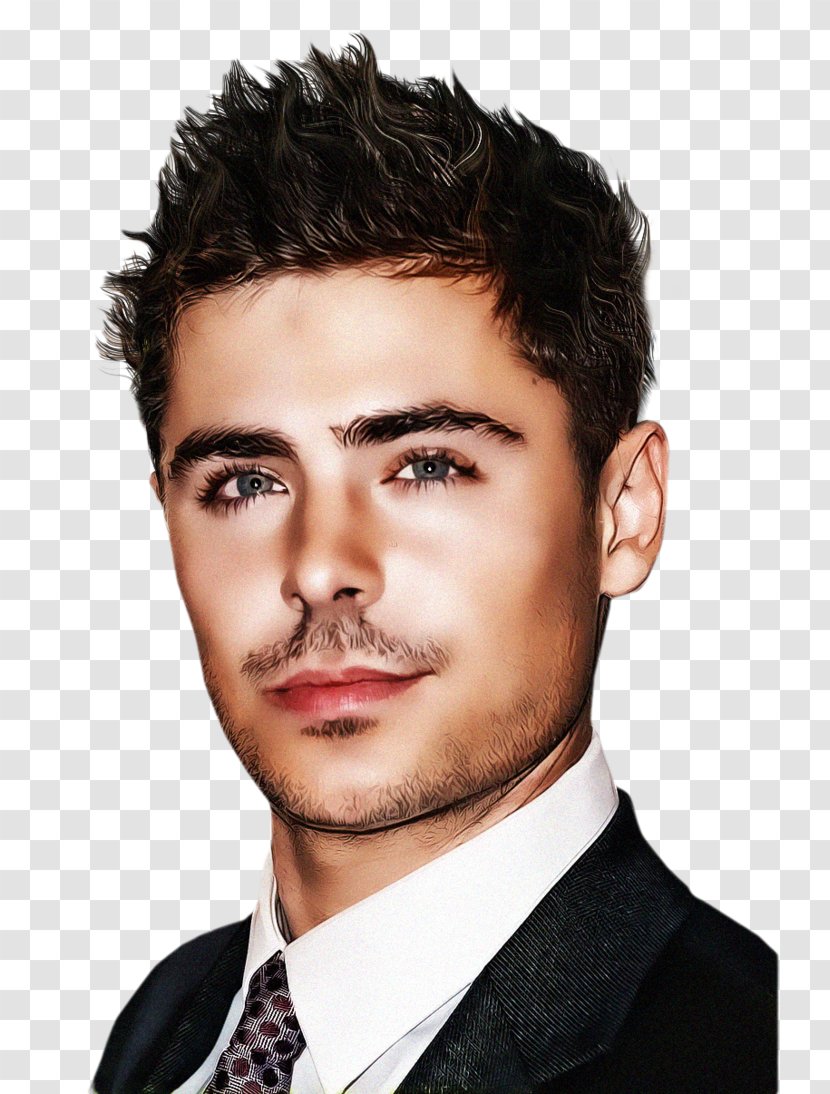 Zac Efron We Are Your Friends Hairstyle Facial Hair - Coloring Transparent PNG