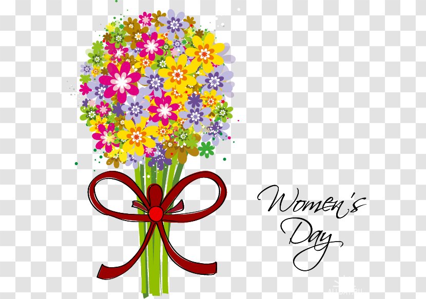 International Women's Day Floral Design - Woman - Flower Transparent PNG