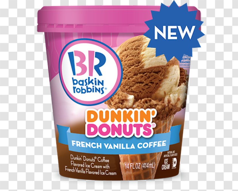 Ice Cream Baskin-Robbins Coffee Dunkin' Donuts - Dairy Product Transparent PNG