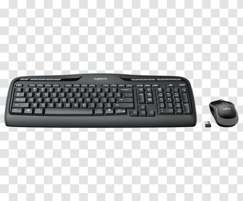 Computer Keyboard Mouse Logitech Cordless Desktop MK335 And Combo Wireless - Technology - Amazon Headset Transparent PNG