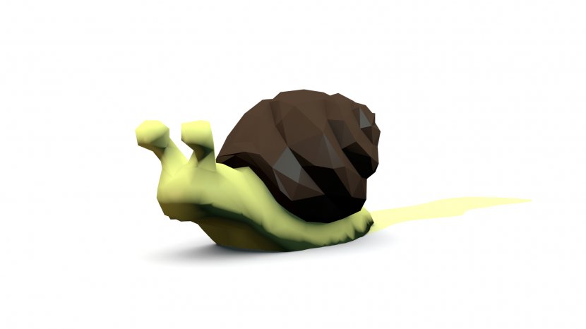Low Poly Snail Blender 3D Computer Graphics Gastropod Shell - Snails Transparent PNG