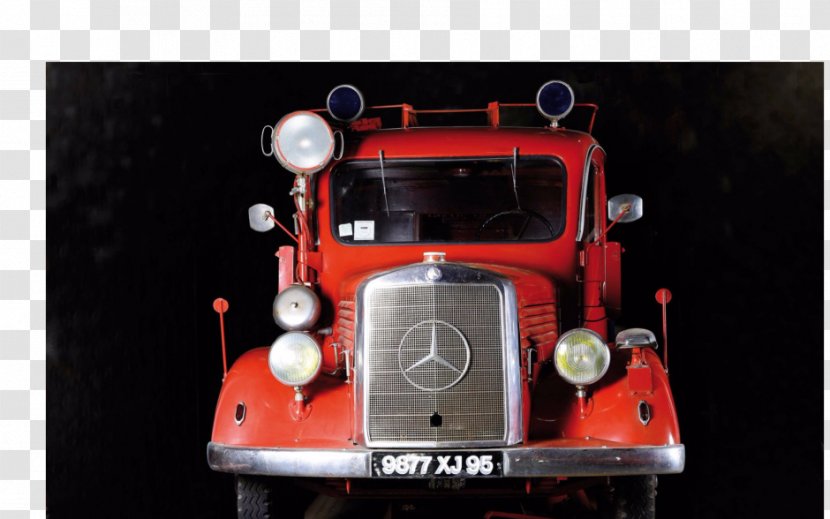 Vintage Car Vehicle Truck Firefighter - Automotive Exterior Transparent PNG