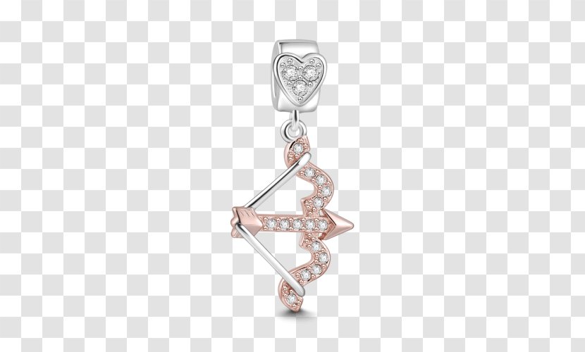 Earring Charm Bracelet Charms & Pendants Silver - Body Jewellery Transparent PNG