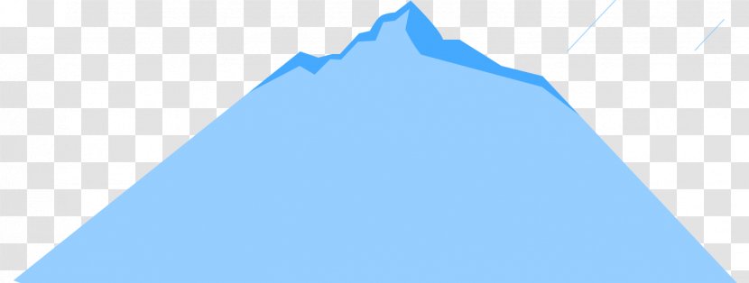 Blue Triangle Sky Pyramid - Iceberg Transparent PNG