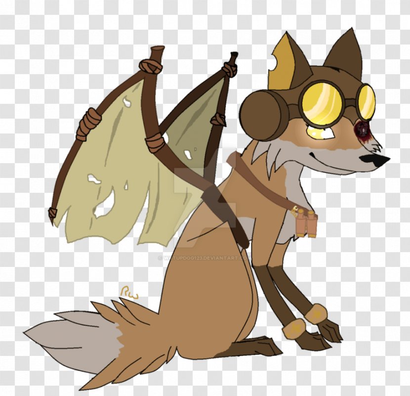 Red Fox Fauna Wildlife Clip Art - Fictional Character - Steam Punk Drawings Transparent PNG