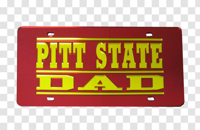 Pittsburg State University Vehicle License Plates Car Gorillas Football Jock's Nitch Sporting Goods - Stacked Transparent PNG