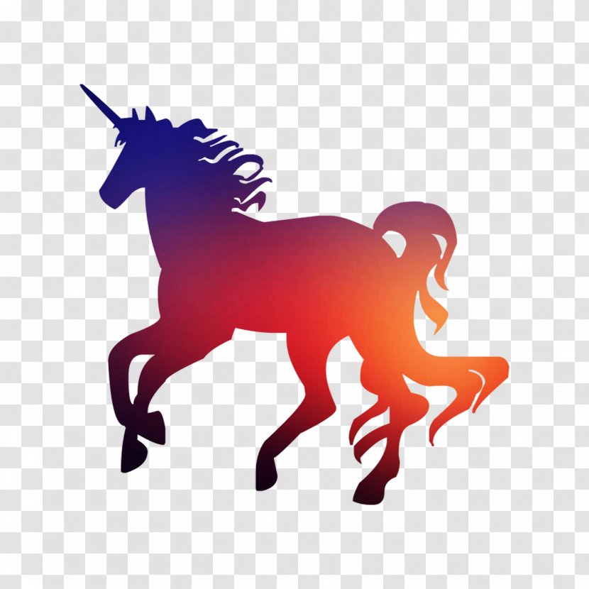 Mustang Unicorn Pack Animal Clip Art Silhouette - Horse Transparent PNG