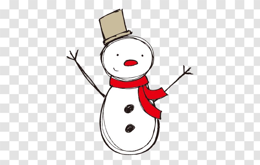 Santa Claus Christmas Card Decoration - Smile - Vector Greeting Snowman Transparent PNG