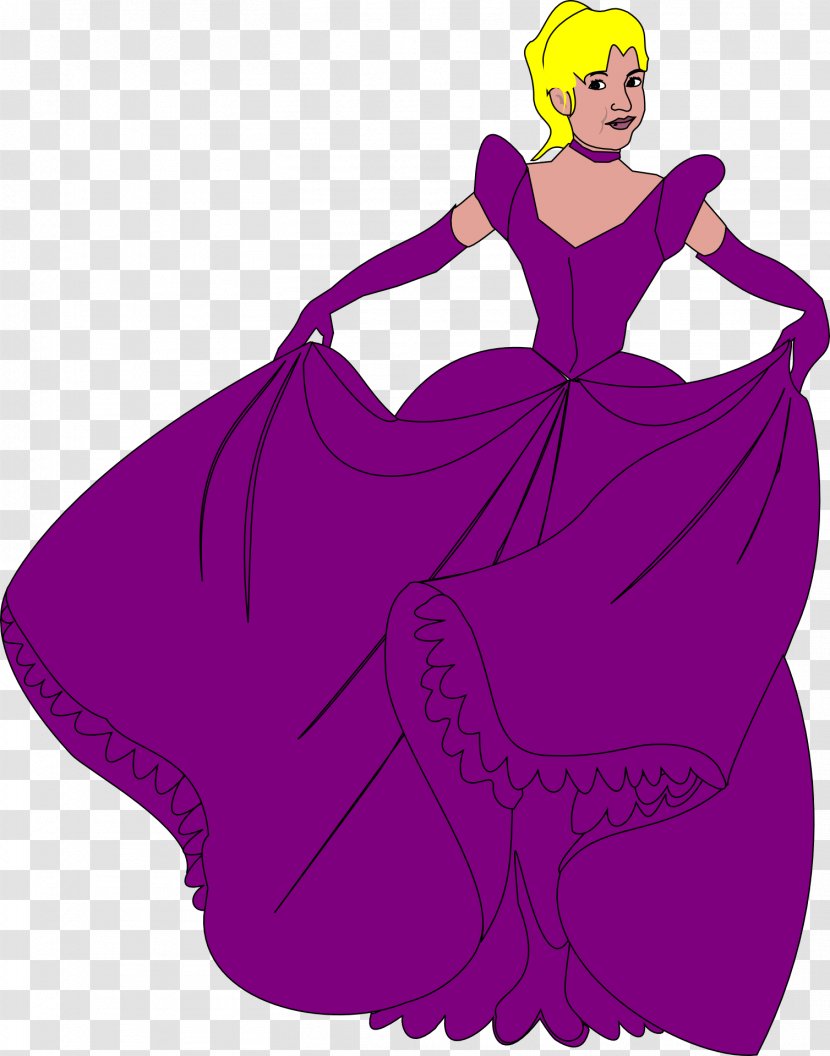 Disney Princess Cinderella Clip Art - Purple Transparent PNG
