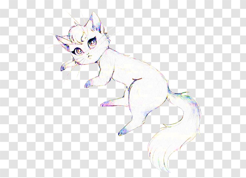 Whiskers Kitten Cat Sketch - Watercolor Transparent PNG
