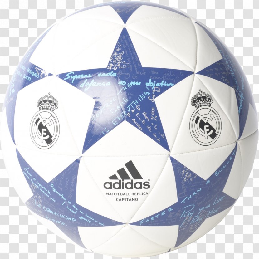 Real Madrid C.F. Adidas Finale Football - White Transparent PNG