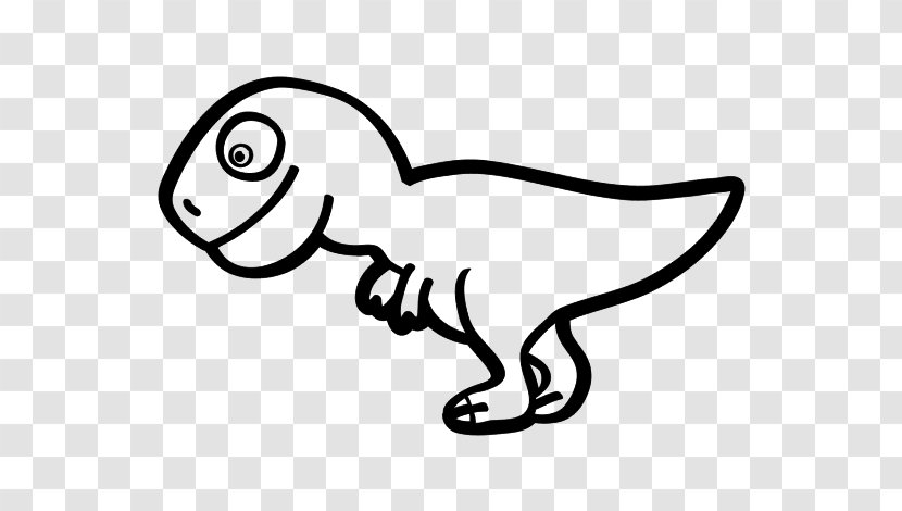 Dinosaur - Line Art - Wing Beak Transparent PNG