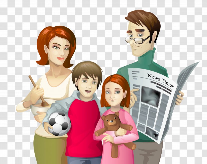 Love Happiness Affection Feeling Boyfriend - Cartoon - Family Transparent PNG