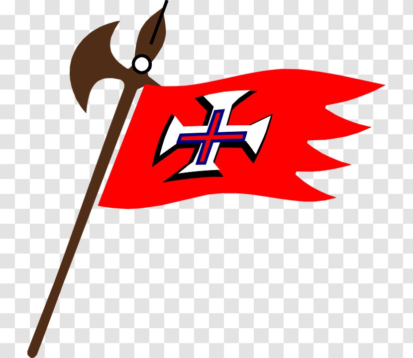 Battle Axe Flag Tool Clip Art - Fictional Character Transparent PNG