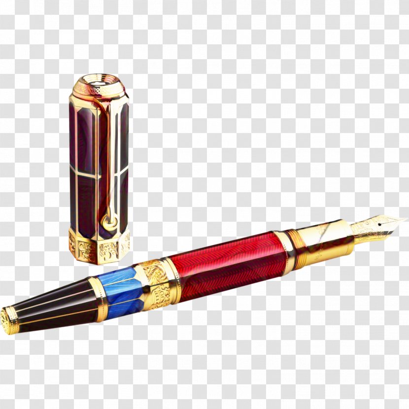 Writing Cartoon - Ball Pen - Implement Transparent PNG