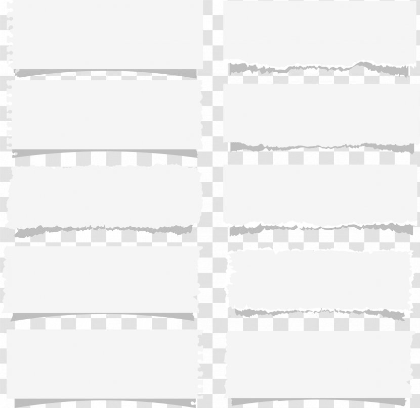 Angle Pattern - White - Torn Paper Transparent PNG