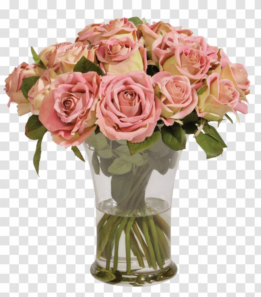 Garden Roses Centifolia Beach Rose Flower Vase - Flowering Plant - Abstract Flowers Stock Image,vase Transparent PNG