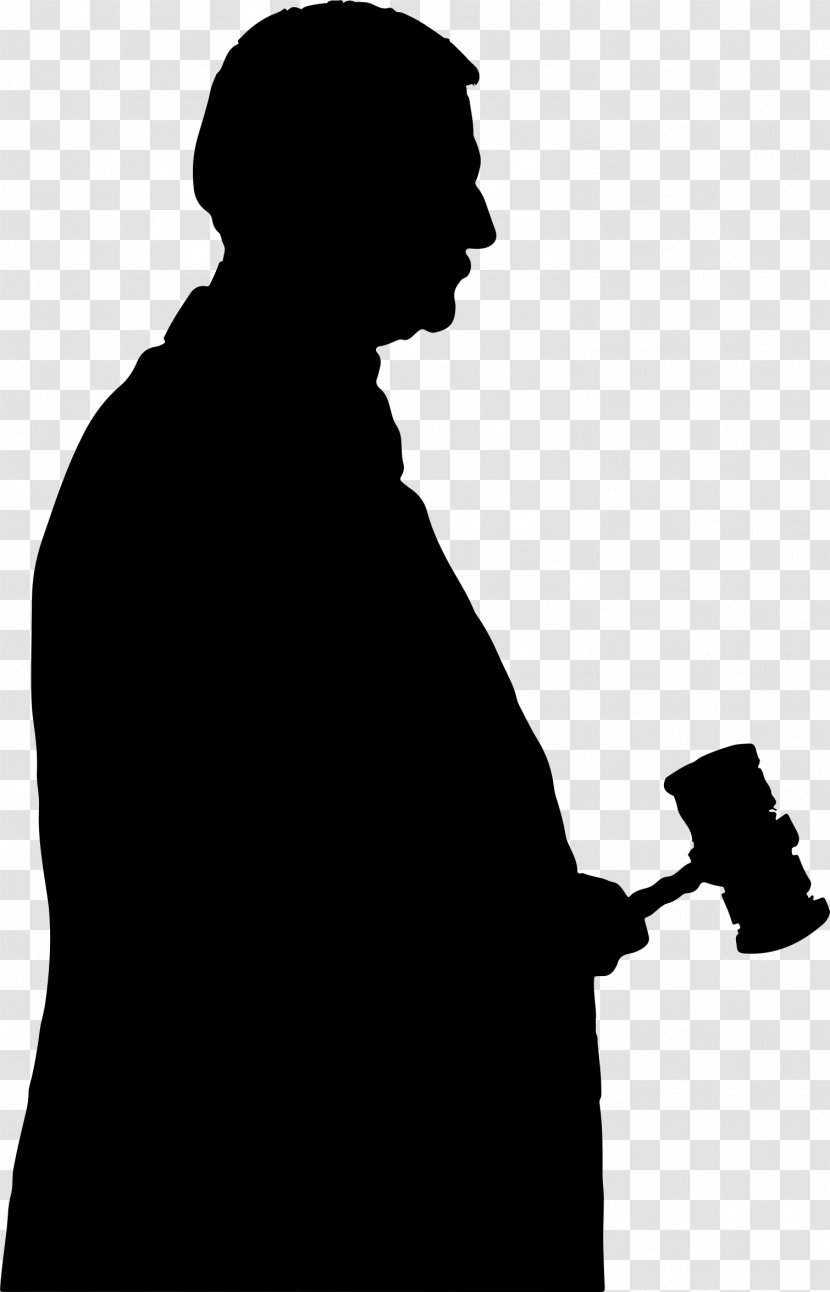 Judge Gavel Court Clip Art - Igor Baron - Silhouette Transparent PNG