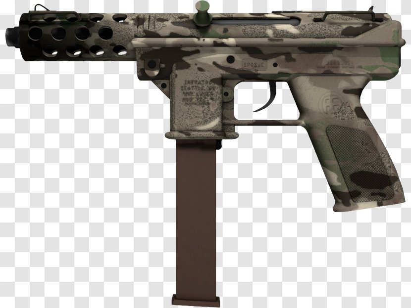 Counter-Strike: Global Offensive TEC-9 Weapon Pistol 9×19mm Parabellum - Watercolor Transparent PNG