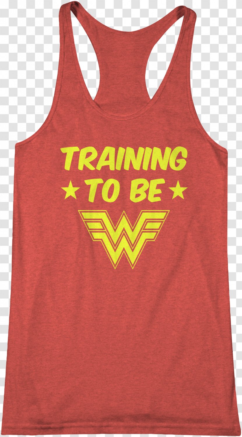 T-shirt Wonder Woman Clothing Sleeveless Shirt - Vest - Tshirt Transparent PNG