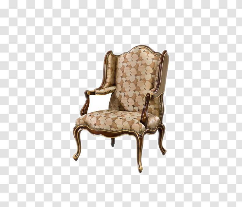 Wing Chair Table Fauteuil Wood - European-style Wooden Transparent PNG