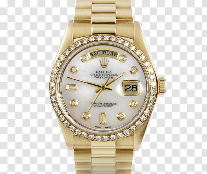 Rolex Datejust Day-Date Watch Gold - Strap - Daydate Transparent PNG