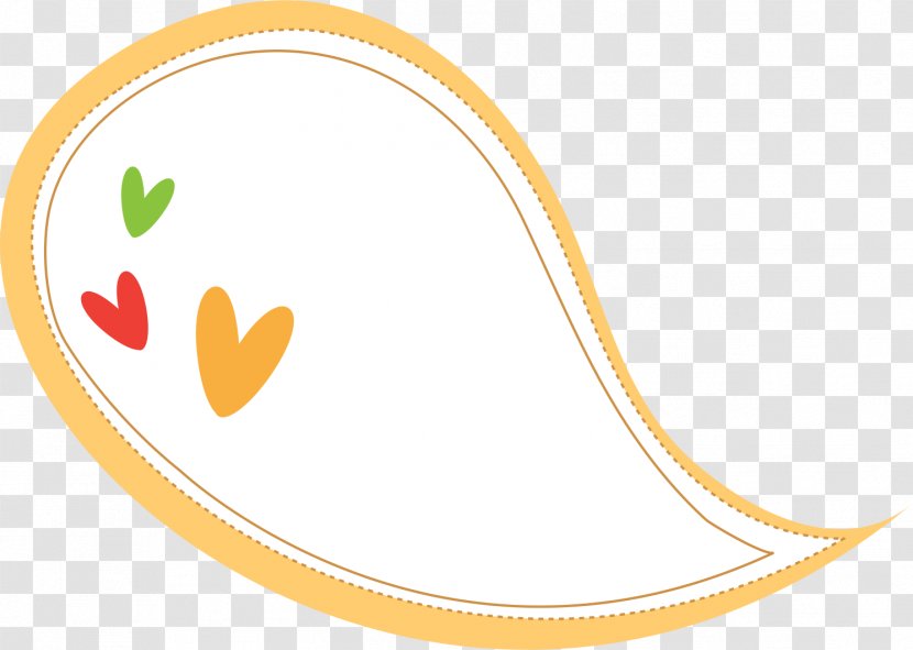 Speech Balloon Clip Art - Produce - Yellow Heart-shaped Border Transparent PNG