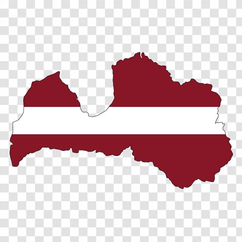 Latvia World Map - BORDER FLAG Transparent PNG