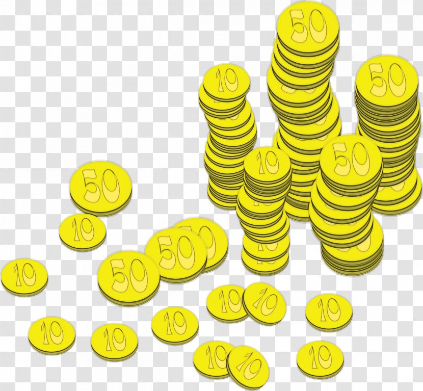 Emoticon - Yellow - Smiley Coin Transparent PNG
